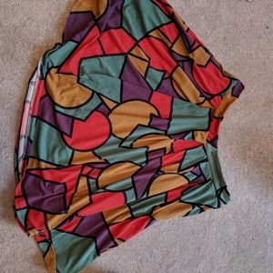 Funky multicolored LLR skirt EUC size XL